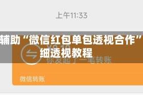 真实辅助“微信红包单包透视合作”详细透视教程