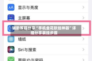 辅助教程分享“手机金花软挂神器”详细分享装挂步骤