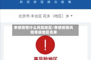 孝感疫情什么风险地区/孝感疫情风险等级地区名单