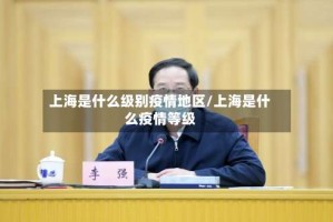 上海是什么级别疫情地区/上海是什么疫情等级