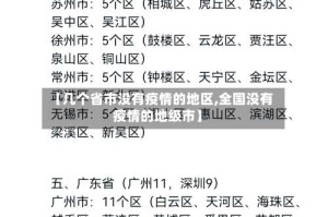 【几个省市没有疫情的地区,全国没有疫情的地级市】