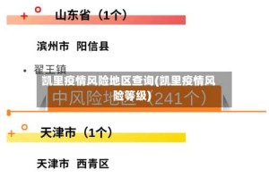 凯里疫情风险地区查询(凯里疫情风险等级)
