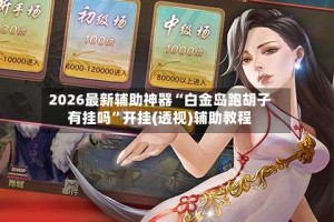 2026最新辅助神器“白金岛跑胡子有挂吗”开挂(透视)辅助教程