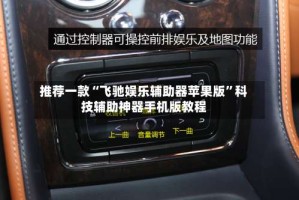 推荐一款“飞驰娱乐辅助器苹果版”科技辅助神器手机版教程