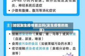 地区发生疫情能出吗(发生疫情的地区)