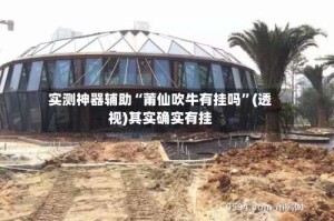 实测神器辅助“莆仙吹牛有挂吗”(透视)其实确实有挂