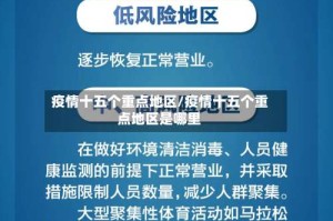 疫情十五个重点地区/疫情十五个重点地区是哪里