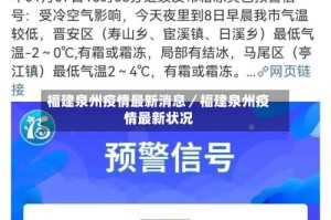 福建泉州疫情最新消息／福建泉州疫情最新状况