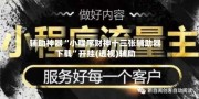 辅助神器“小程序财神十三张辅助器下载”开挂(透视)辅助