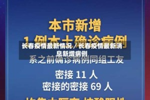长春疫情最新情况／长春疫情最新消息新增病例