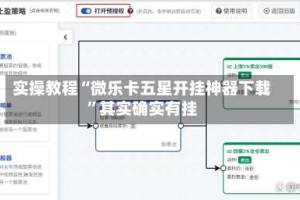 实操教程“微乐卡五星开挂神器下载”其实确实有挂