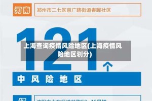 上海查询疫情风险地区(上海疫情风险地区划分)