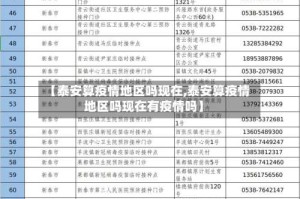 【泰安算疫情地区吗现在,泰安算疫情地区吗现在有疫情吗】