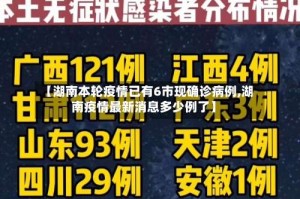 【湖南本轮疫情已有6市现确诊病例,湖南疫情最新消息多少例了】