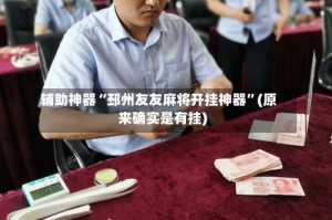 辅助神器“邳州友友麻将开挂神器”(原来确实是有挂)