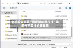 必学教你安装“看底牌的透视挂”详细分享装挂步骤教程
