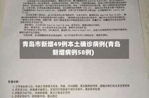 青岛市新增49例本土确诊病例(青岛新增病例58例)