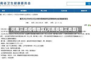 河南三类疫情地区(河南疫情三类县)