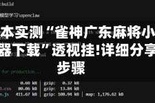独家脚本实测“雀神广东麻将小程序开挂神器下载”透视挂!详细分享装挂步骤