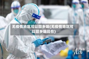 无疫情地区可以回乡嘛(无疫情地区可以回乡嘛现在)