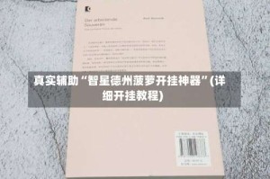 真实辅助“智星德州菠萝开挂神器”(详细开挂教程)