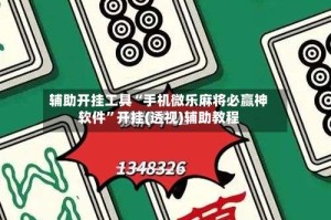 辅助开挂工具“手机微乐麻将必赢神软件”开挂(透视)辅助教程