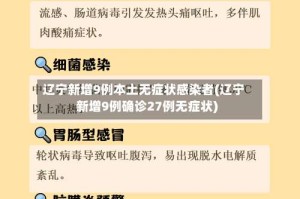 辽宁新增9例本土无症状感染者(辽宁新增9例确诊27例无症状)