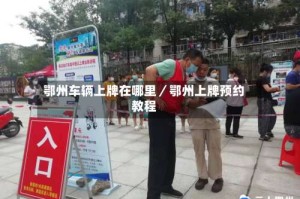 鄂州车辆上牌在哪里／鄂州上牌预约教程