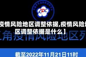 【疫情风险地区调整依据,疫情风险地区调整依据是什么】