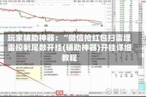 玩家辅助神器：“微信抢红包扫雷埋雷控制尾数开挂(辅助神器)开挂详细教程