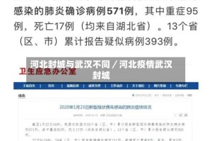 河北封城与武汉不同／河北疫情武汉封城