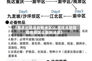 【重庆北站是疫情地区么,重庆北站是疫情地区么最新消息】