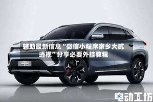 辅助最新信息“微信小程序家乡大贰透视”分享必要外挂教程