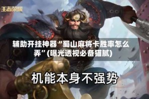 辅助开挂神器“蜀山麻将卡胜率怎么弄”(曝光透视必备猫腻)