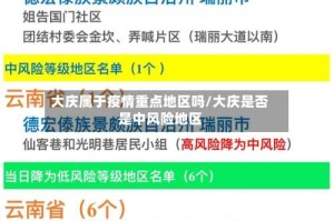 大庆属于疫情重点地区吗/大庆是否是中风险地区