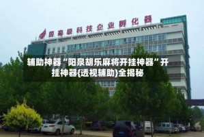 辅助神器“阳泉胡乐麻将开挂神器”开挂神器{透视辅助}全揭秘