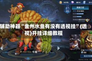 辅助神器“金州水鱼有没有透视挂”(透视)开挂详细教程