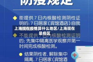 上海现在疫情算什么地区/上海现在是疫区