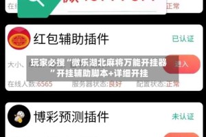 玩家必搜“微乐湖北麻将万能开挂器”开挂辅助脚本+详细开挂