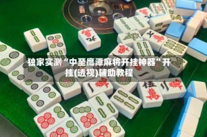 独家实测“中至鹰潭麻将开挂神器”开挂(透视)辅助教程