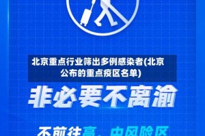北京重点行业筛出多例感染者(北京公布的重点疫区名单)