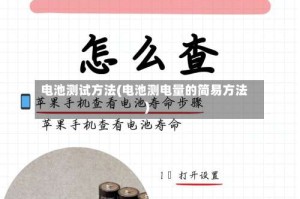 电池测试方法(电池测电量的简易方法)