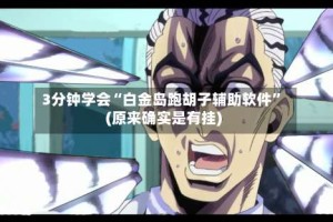 3分钟学会“白金岛跑胡子辅助软件”(原来确实是有挂)