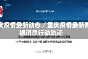 重庆疫情最新动态／重庆疫情最新数据消息行动轨迹
