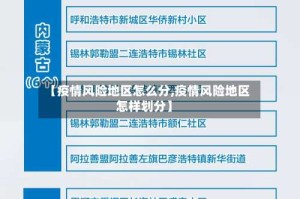 【疫情风险地区怎么分,疫情风险地区怎样划分】
