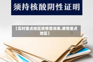 【实时重点地区疫情查询表,疲情重点地区】