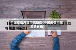 中国疫情风险中高地区(中国疫情中高风险省份)