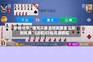 软件分享“微乐斗地主好友房怎么发到好牌”(透视)开挂详细教程