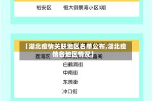 【湖北疫情关联地区名单公布,湖北疫情各地区情况】