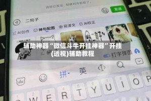 辅助神器“微信斗牛开挂神器”开挂(透视)辅助教程